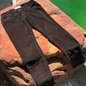 Abercrombie & Fitch Dark Brown Corduroy Pants jeans, straight leg 8